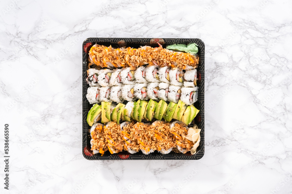 Pre-packaged sushi Pre-packaged sushi