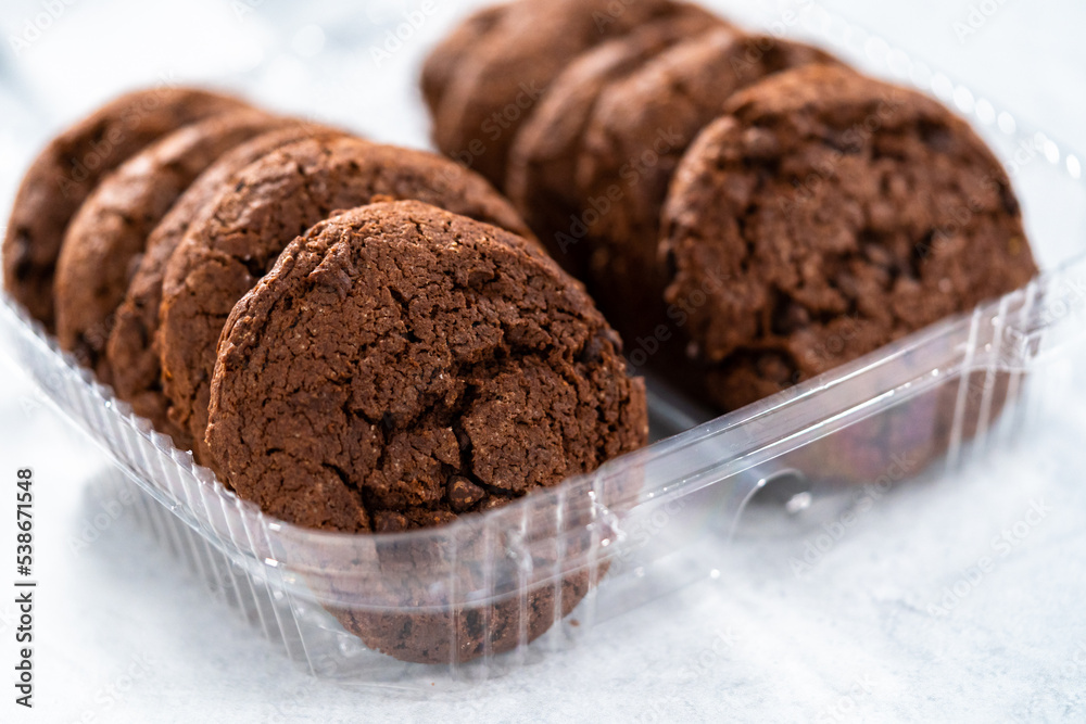 Double chocolate chip cookies Double chocolate chip cookies