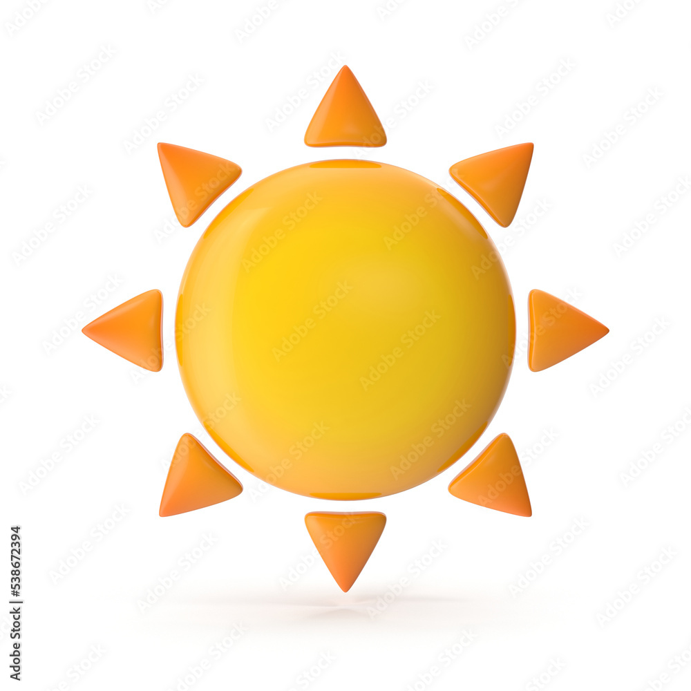 Orange Sun Symbol