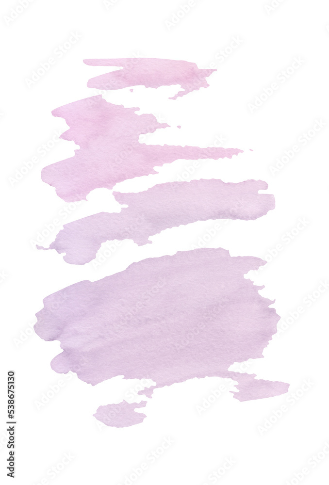 gently lilac light as clouds watercolor brush strokes for invitation card and design