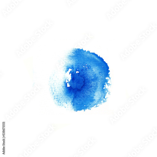 Decorative paint circle, stain, artistic abstract round dot