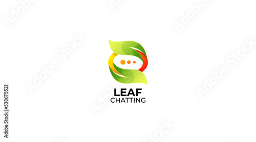 leaf Forum or Community Logo design Template, Icon, Symbol
