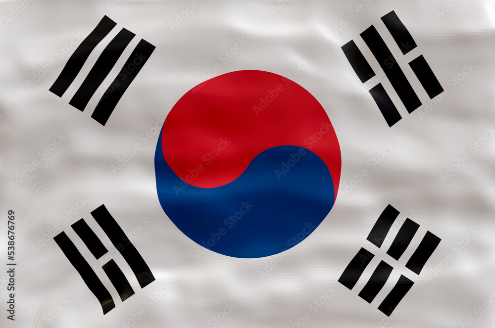 National flag of South Korea. Background with flag of South Korea National flag of South Korea. Background with flag of South Korea