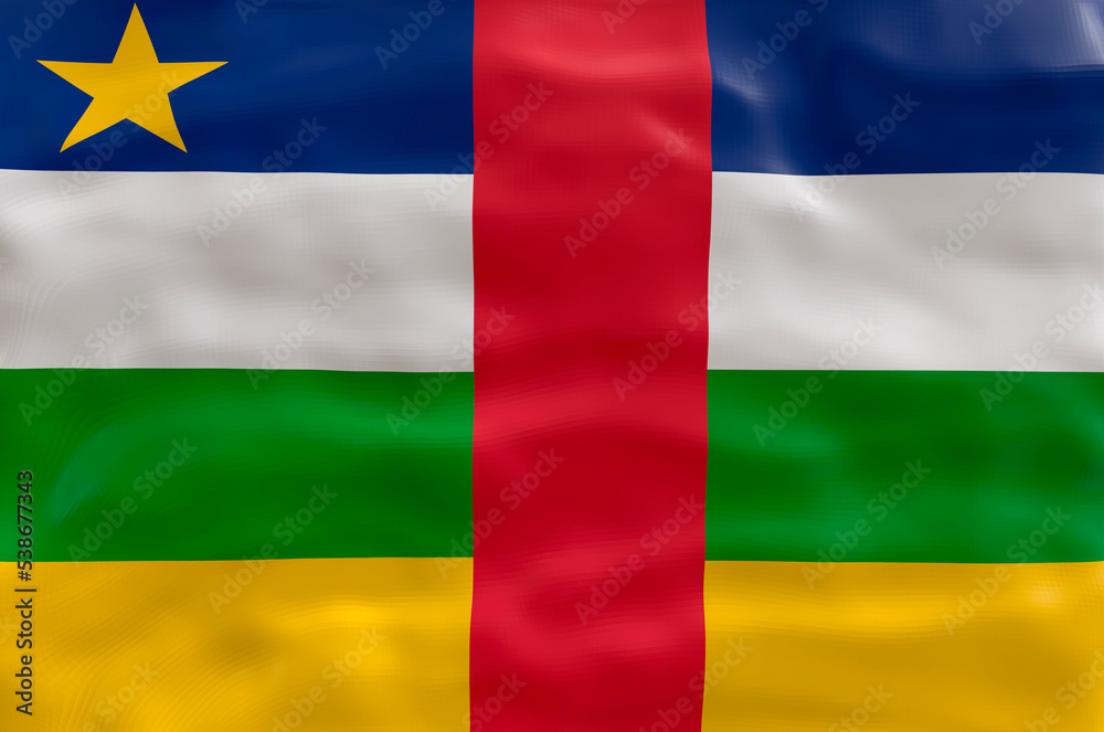 National flag ofCentral Arican Republic. Background with flag ofCentral Arican Republic. National flag ofCentral Arican Republic. Background with flag ofCentral Arican Republic.