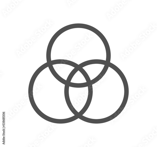 Graph icon outline and linear vector.
