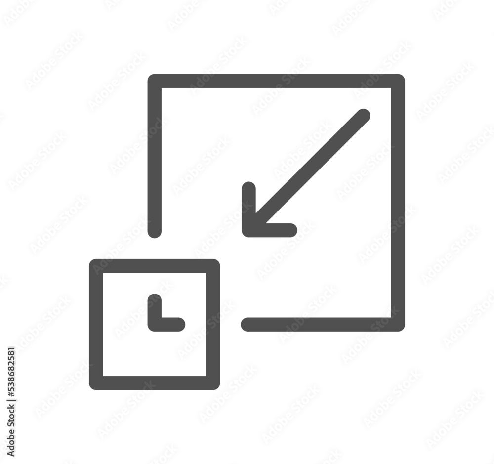 Arrow icon outline and linear vector.
Arrow icon outline and linear vector.