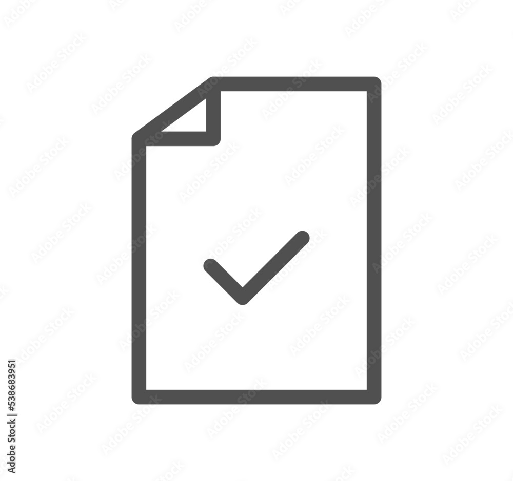 Confirm icon outline and linear vector.
Confirm icon outline and linear vector.