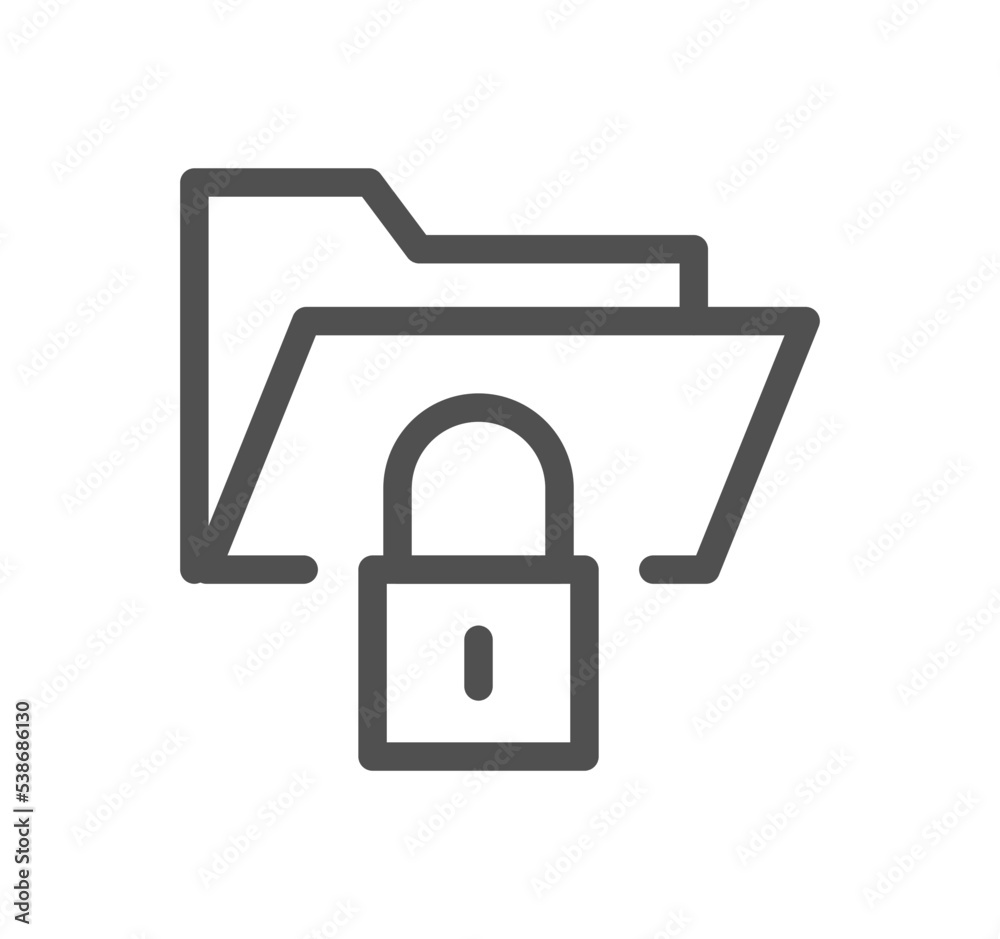 Locks icon outline and linear vector.
Locks icon outline and linear vector.
