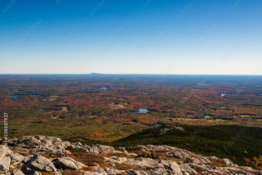 Forest of the New Hampshire as seen from Mount Monadnock