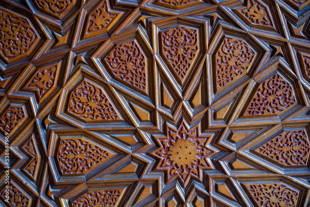 Ottoman Turkish  art with geometric patterns