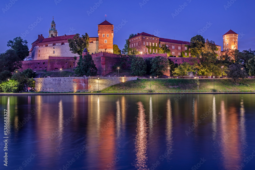 Wawel Royal Castle - Krakow, Poland.	 - obrazy, fototapety, plakaty 