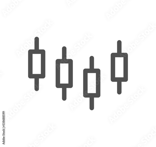 Cryptocurrency icon outline and linear vector.

