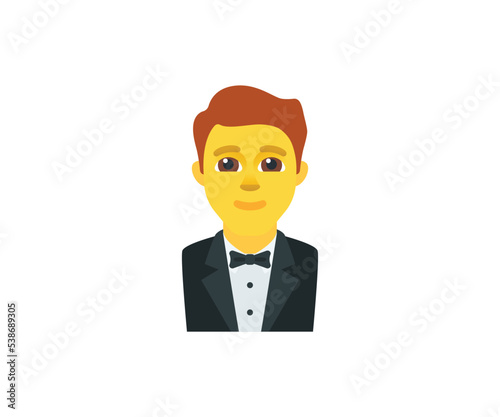 Tuxedo Suit Vector Isolated Character. Tuxedo Icon