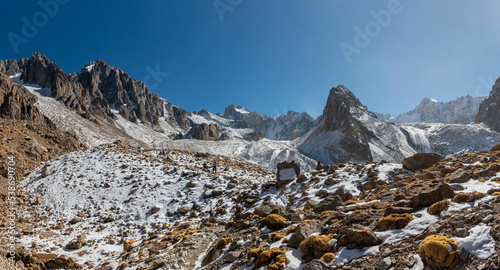 Snow in the mountains