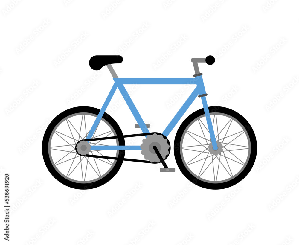 Bike isolated. bicycle sign. Vector illustration