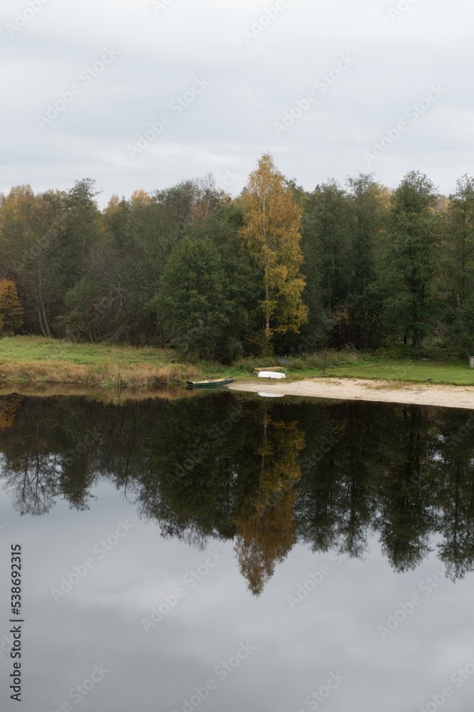 Obraz premium czech countryside nature in autumn season