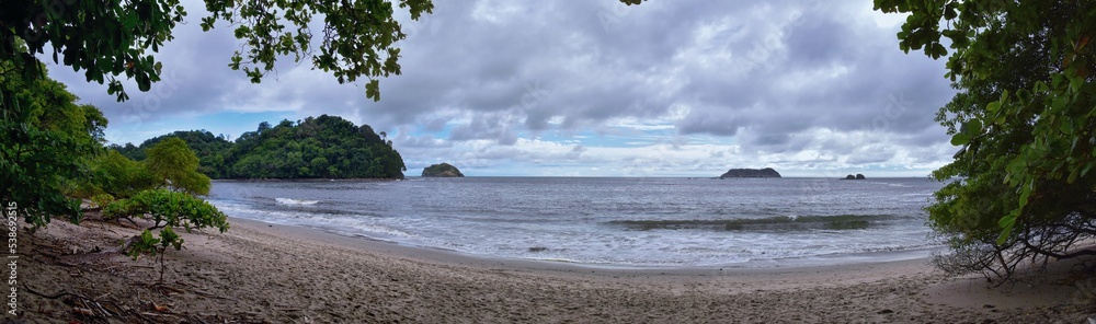 Beach views at tropical Manuel Antonio National Park, Costa Rica. Central America. Beach views at tropical Manuel Antonio National Park, Costa Rica. Central America.