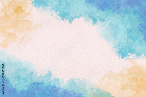watercolor abstract background with painted stains vector design illustration