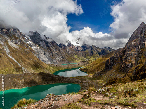 The mountain view is mesmerizing. The water elements such as lakes, waterfalls, or rivers highlight how the mountains have been shaped. 
The color change between autumn and spring is breathtaking!