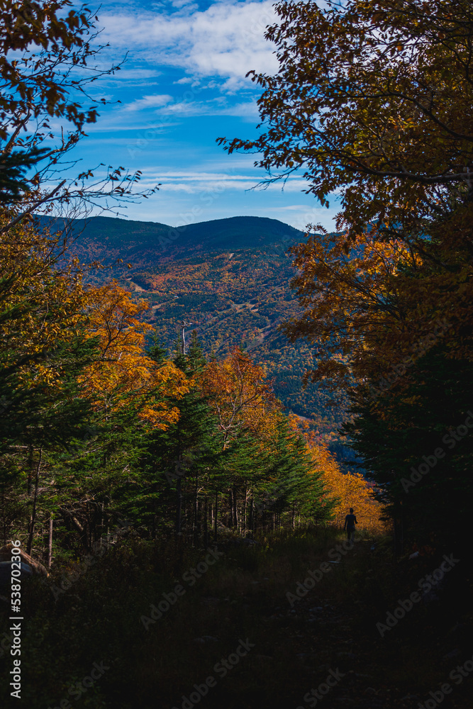 Fototapeta premium Hiking up Mount Washington in Fall!