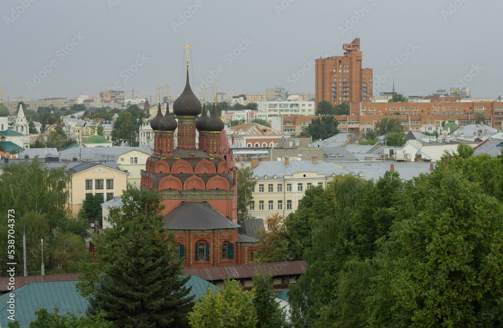 A bird's-eye view of the city.Yaroslavl Russia 