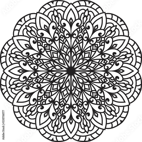 Fototapeta Naklejka Na Ścianę i Meble -  Mandalas for coloring book color pages.Anti-stress coloring book page for adults.