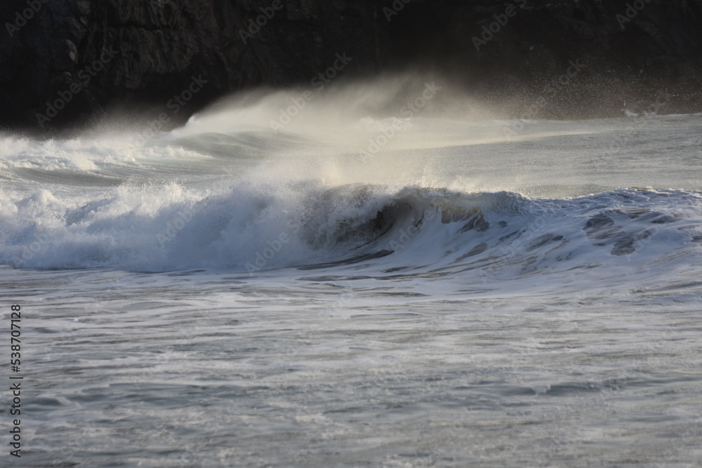 Obraz premium The sea brings out its most beautiful waves for surfing