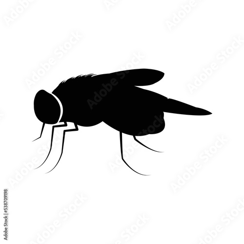 Danger malaria mosquito borne icon | Black Vector illustration |