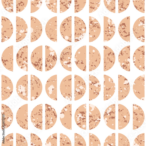 Vector seamless pattern, with grunge texture. Retro design for wrapping paper, wallpaper, textile, stationery.