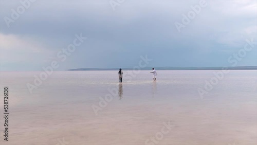 An endless void and walking in the salt lake
