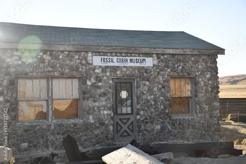 The Fossil Cabin near Medicine Bow, Wyoming.