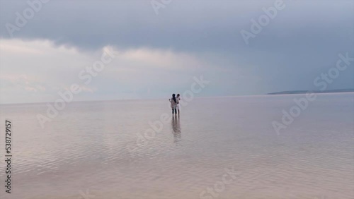 An endless void and walking in the salt lake