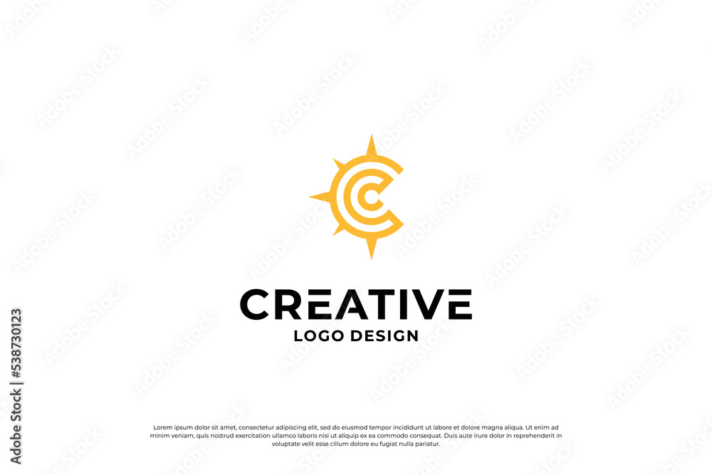 Letter C logo design template. Creative initial letters C logo design symbol. Letter C logo design template. Creative initial letters C logo design symbol.