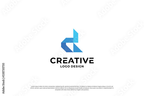 Letter D logo design vector. Initial letters D for logo brand. Creative D sign initial letter.