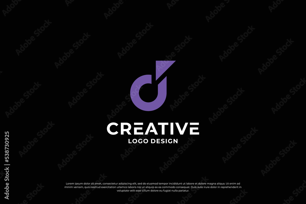 Letter D logo design vector. Initial letters D for logo brand. Creative D sign initial letter. Letter D logo design vector. Initial letters D for logo brand. Creative D sign initial letter.