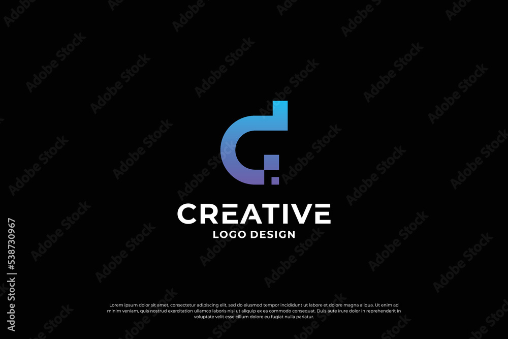 Letter D logo design vector. Initial letters D for logo brand. Creative D sign initial letter. Letter D logo design vector. Initial letters D for logo brand. Creative D sign initial letter.