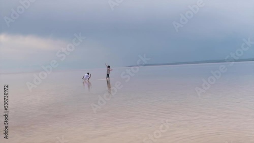 An endless void and walking in the salt lake