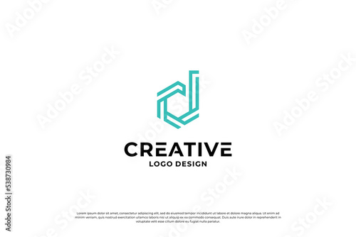 Letter D logo design vector. Initial letters D for logo brand. Creative D sign initial letter.