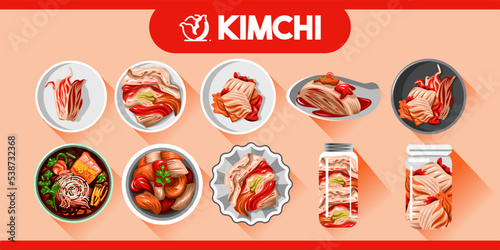 Kimchi vector set collection graphic design