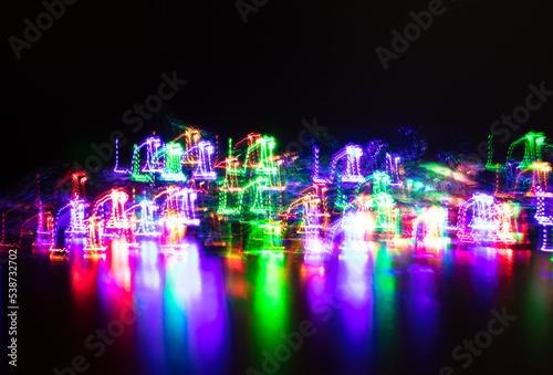 Background with colorful abstract lights.