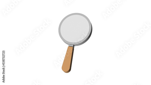 Search icon / zoom icon / Magnifying glass  3D vector icon - 3D illustration