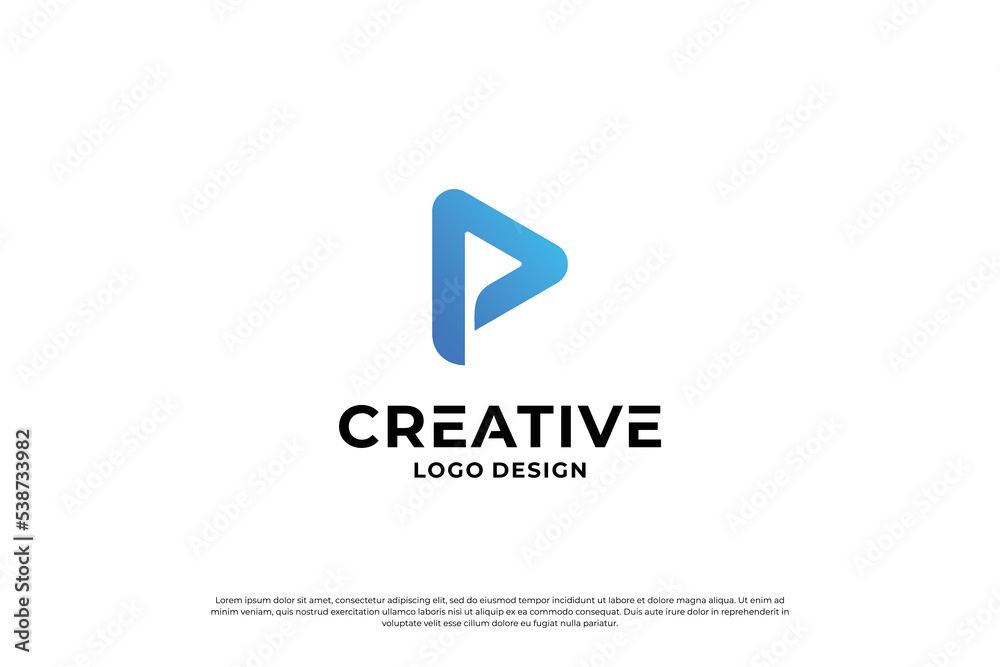 Letter P logo design inspiration. Initial letters P logo symbol mark. Creative letter P logo vector. Letter P logo design inspiration. Initial letters P logo symbol mark. Creative letter P logo vector.