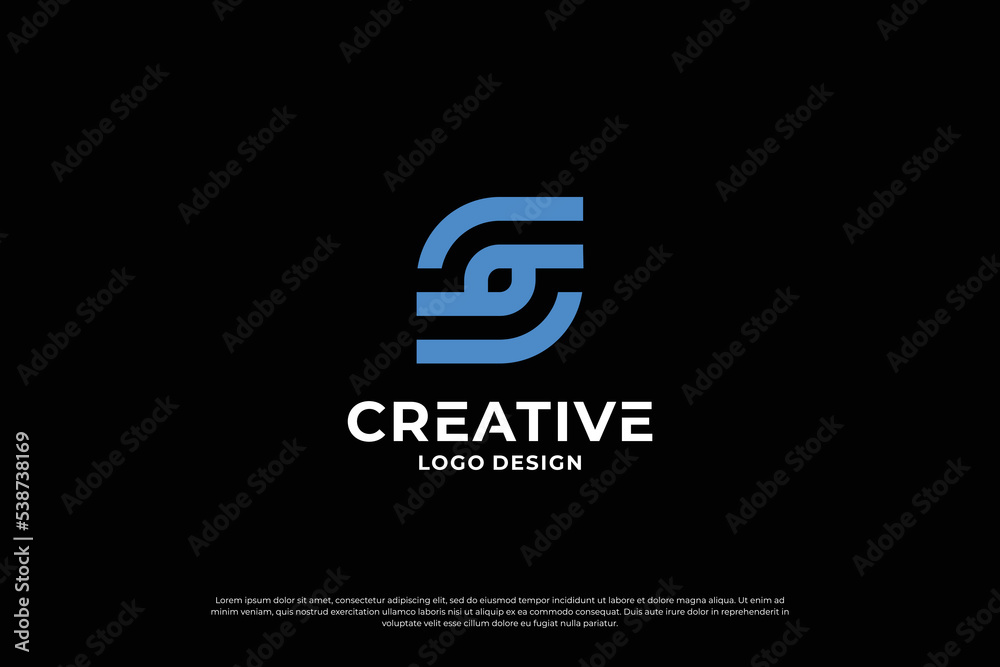 letter s logo design template. initial letters S logo vector. Creative S symbol mark.