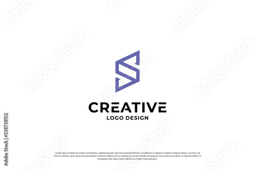 letter s logo design template. initial letters S logo vector. Creative S symbol mark.