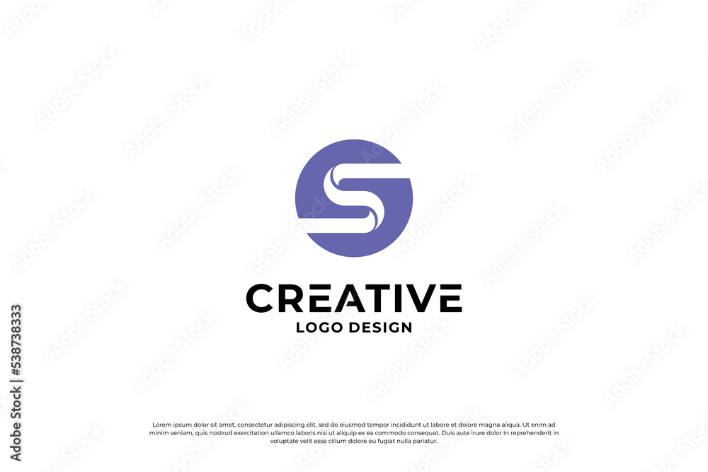 letter s logo design template. initial letters S logo vector. Creative S symbol mark.