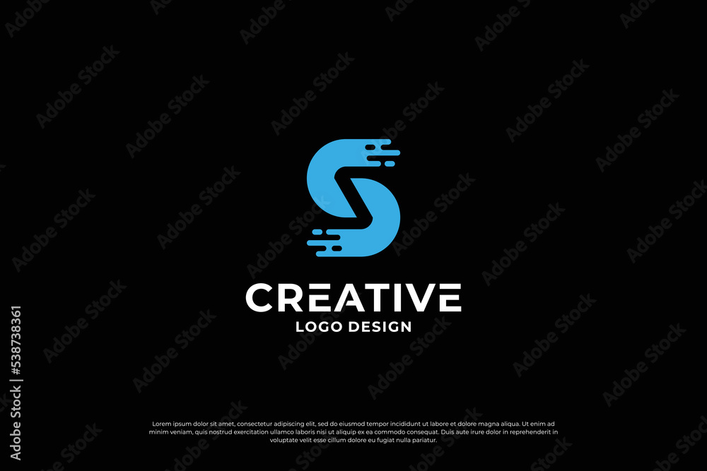 letter s logo design template. initial letters S logo vector. Creative S symbol mark.