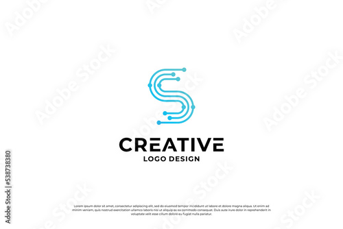 letter s logo design template. initial letters S logo vector. Creative S symbol mark.