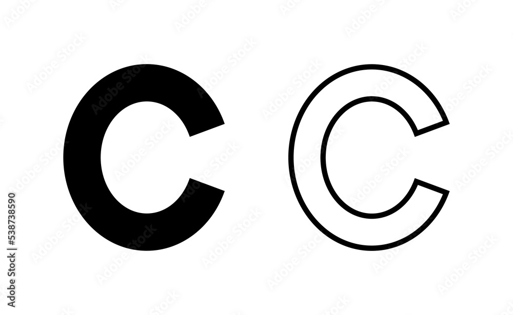 Copyright icon vector for web and mobile app. copyright sign and symbol Copyright icon vector for web and mobile app. copyright sign and symbol