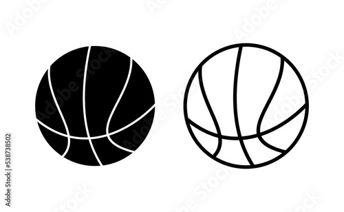 Basketball icon vector for web and mobile app. Basketball ball sign and symbol