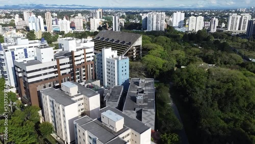 Aerial view the buildings in Cabral neighborhoods, in Curitiba, Paraná photo